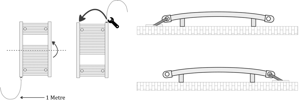 Kudox Curved Towel Rails